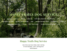 Tablet Screenshot of happytrailsdogservice.ca